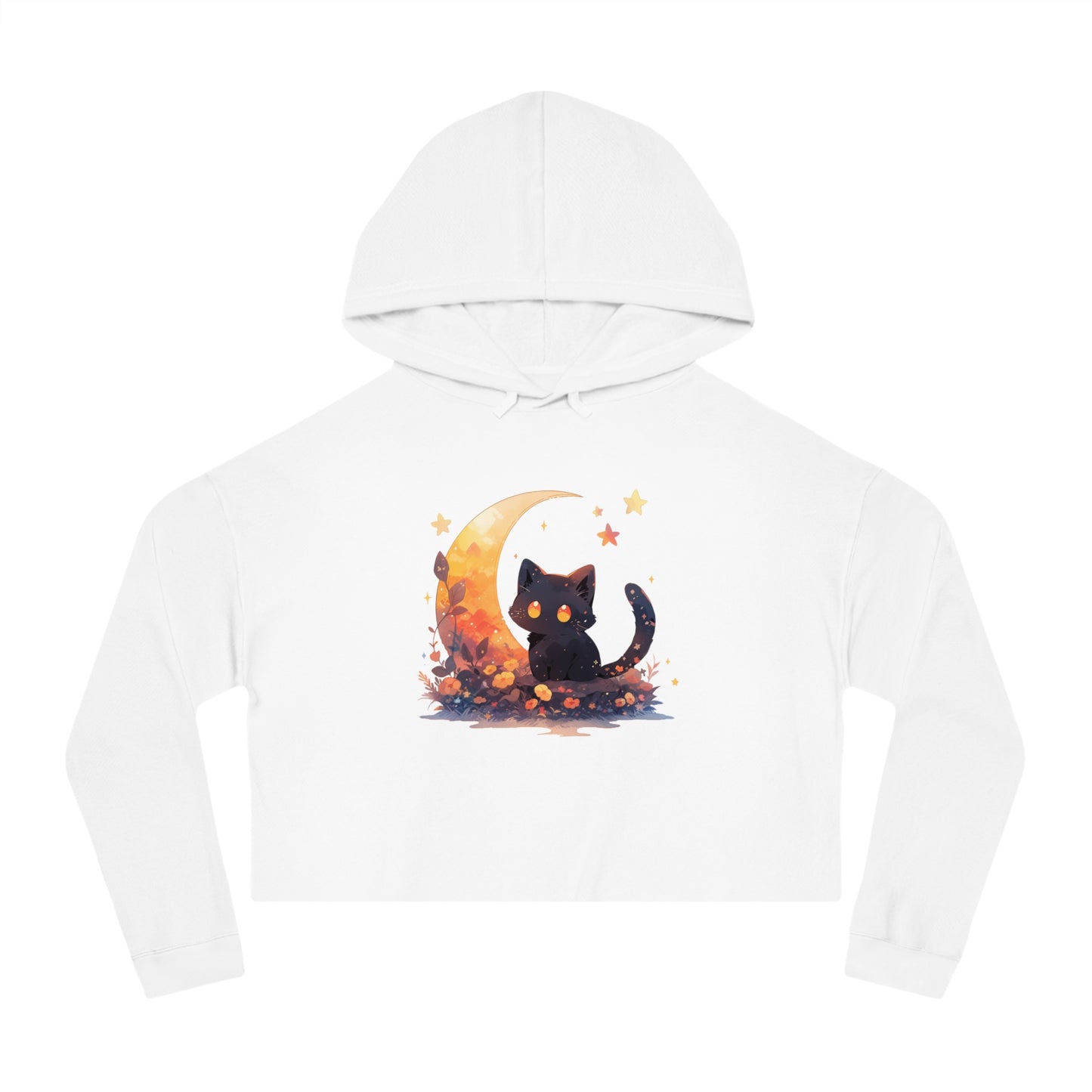 Moonlight Kitten (Cropped Hoodie)