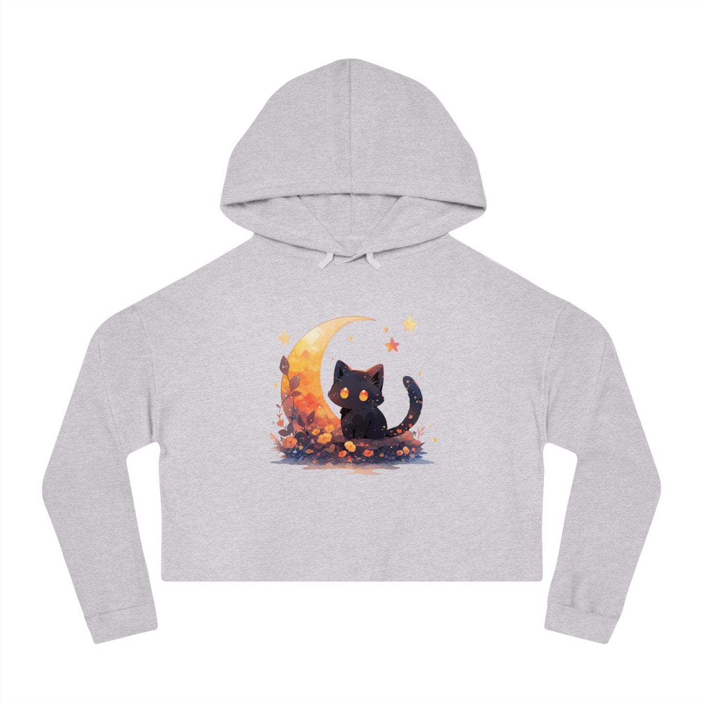 Moonlight Kitten (Cropped Hoodie)