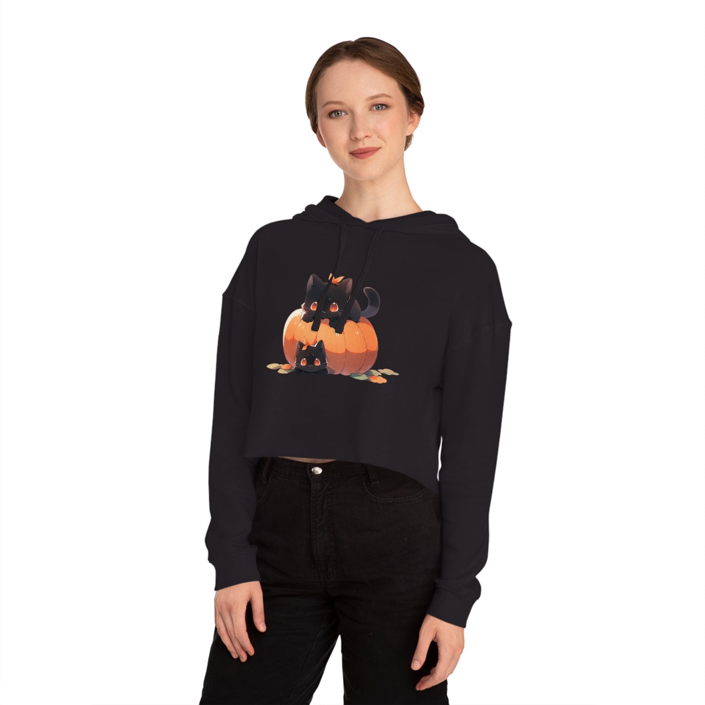 Pumpkin Purrsuaders (Cropped Hoodie)